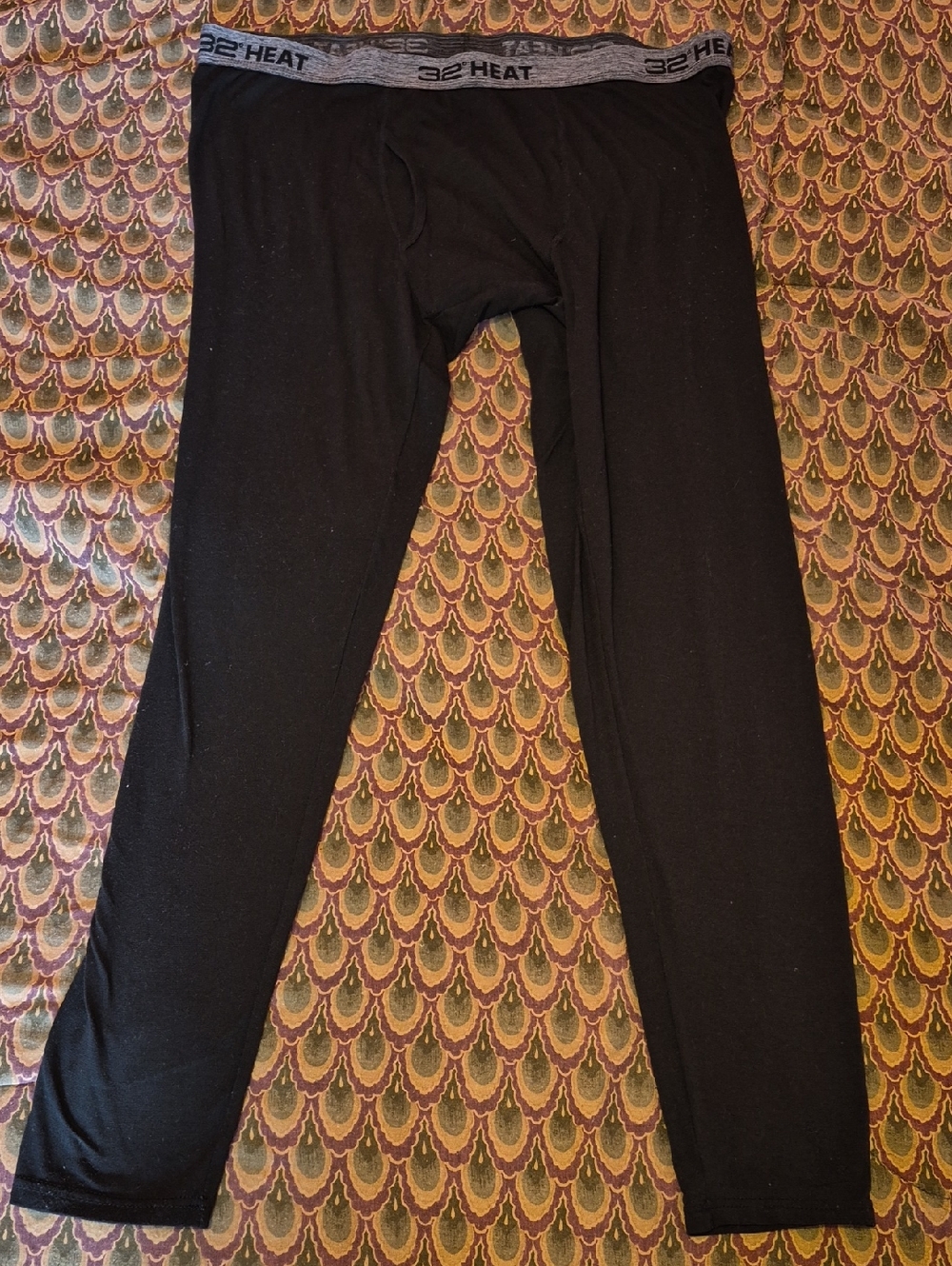 32 Degrees Black Thermal Base Layer Pants